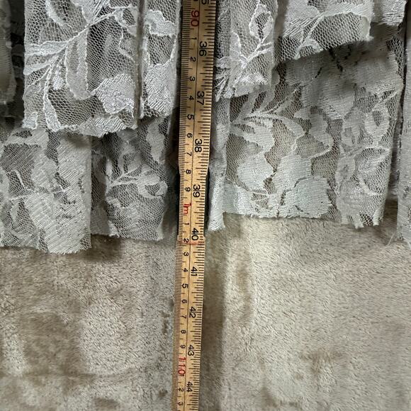 Origami Denim & Lace Vest | Cowgirl Boho Western Layering Piece | S/M - Picture 10 of 10